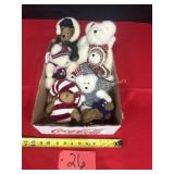 Boyds Bears Holliday bears, 8 total