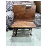 antique school seat