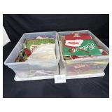 2 totes of Christmas gift bags