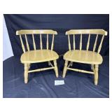 Pair of bentwood child's chairs