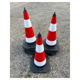 New, Unused, High Visability Traffic Cones Set Of 12