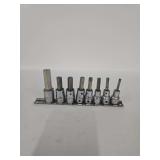 Used, Snap-On 8pc 3/8 Drive Metric Hex Bit Socket Set