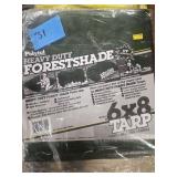 New, Unused, Polytuf, 6ftx8ft,  Heavy Duty Forest Shade Tarp