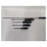 Set Of Five Snap-On Screwdrivers