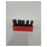 Used, MAC 5pc 3/8 Drive Impact Wobble Socket Set