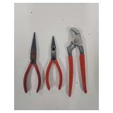 Set Of Three Snap-On Pliers