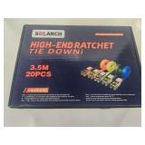 New, Unused, SDLANCH, 3.5M, 20pc High-End Ratchet Tie Down Set