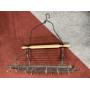 HANGING POT RACK W/ WOODEN ROLLING PIN
