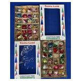(2) BOXES OF SANTA LAND VINTAGE TREE ORNAMENTS