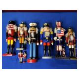 (8) NUTCRACKERS RANGING FROM 4" - 13"