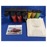 (7) PORSCHE THERMOS MUGS