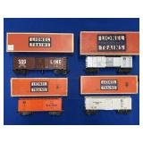 (4) LIONEL TRAINS: NO 3454, 6472 REFRIGERATOR CAR,