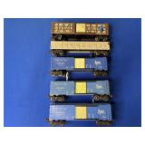 (5) LIONEL TRAIN BOX CARS NO 356-225, 3434, 3424