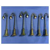 (6) MTH TRAINS LAMP POSTS