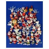 VINTAGE FUZZY CHRISTMAS ORNAMENTS