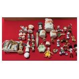 SANTA PITCHER, NATIVITY TV LAMP, SALT & PEPPER,