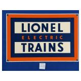 PORCELAIN LIONEL TRAINS ANDE ROONEY SIGN