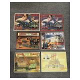 (4) TIN LIONEL ADVERTISING PIECES & (2) CARDBOARD/