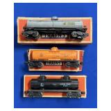 LIONEL TRAINS NO 6465 TANK CAR, 6025-60 TANK CAR &