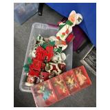 CHRISTMAS DECORATIONS TO INCLUDE: ANGEL ORNAMENTS,