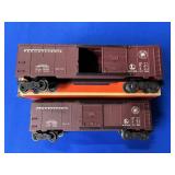 (2) LIONEL TRAINS NO 6464 PENNSYLVANIA BOX CARS