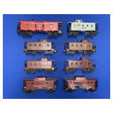 (8) LIONEL TRAIN CARS NO. 9070, 6517, 2357, 6457