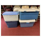 (4) TOTES (SOME LARGER)