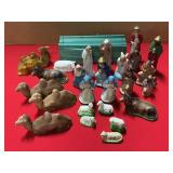 VARIOUS NATIVITY PIECES (1 IS GERMAN MARKED)