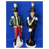 (PAIR) CORONETTI CUNARDO ITALY DECANTERS