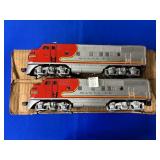 LIONEL TRAINS NO 2343 SANTA FE DIESEL & DUMMY
