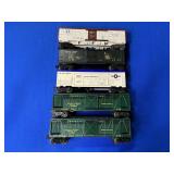 (5) LIONEL TRAIN BOX CARS: 3356 SANTA FE (X2),