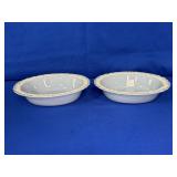 (2) WEDGWOOD 9.5" SERVING BOWLS