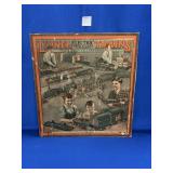HEAVY CARDSTOCK LIONEL TRAINS  345-T ADVERTISING
