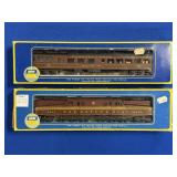 AHM HO SCALE OBSERVATION CAR & ELECTRIC LOCO