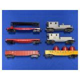 (6) LIONEL TRAIN CARS: NO 6462, 6511-2, 6462-22,
