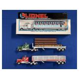 (3) LIONEL TRACTOR/TRUCKS: ALKA -SELTZER TRACTOR
