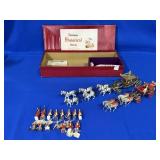 W. BRITAIN TOY SOLDIER METAL HORSE AND CARRIAGE