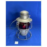 ADLAKE B & O RR LANTERN WITH RED GLOBE