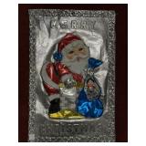 PLASTIC MERRY CHRISTMAS HANGING DECORATION