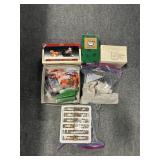 BOX: DECORATIVE ROCK/SNOWY WALL, LEMAX SLEIGH,