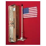 LIONEL TRAINS NO 89 FLAG POLE WITH SILK FLAG