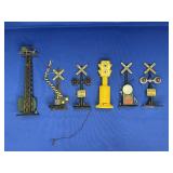 MARX TRAFFIC LIGHT, RAILROAD CROSSING SIGNALS