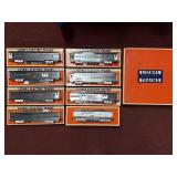 LIONEL TRAINS SANTA FE 7 CAR BOX SET WITH SANTA FE