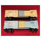 (2) LIONEL TRAINS NO. 6464-510 & 6464-515 BOX CARS