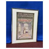 GOLD FRAMED VINTAGE ADVERTISING BAKER