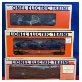 (3) LIONEL TRAINS WITH BOXES TO INCLUDE: NO.