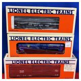 (3) LIONEL TRAINS WITH BOXES TO INCLUDE: NO.