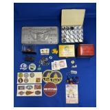 JUNK DRAWER LOT: BICENTENNIAL CAST STYLE PLATE,