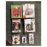 (6) PIECES OF HOLIDAY TIME DECORATIONS WITH BOXES