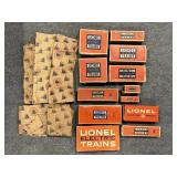 EMPTY LIONEL BOXES AND LIONEL TRAINS PAPER